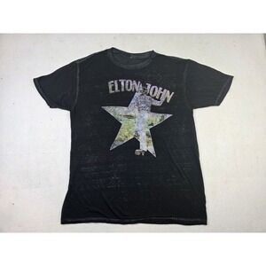 Elton John Goodbye Yellow Brick Road 2022 Tour Double Sided Shirt Size L *READ*